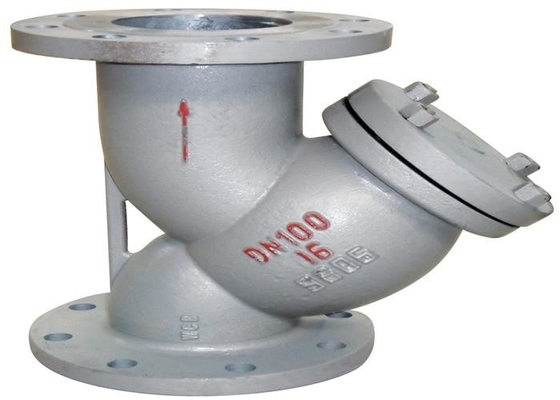 1.6/2.5 Mpa Rustproof Carbon Steel Y Strainer , Flange Ends Y Strainer SS 304