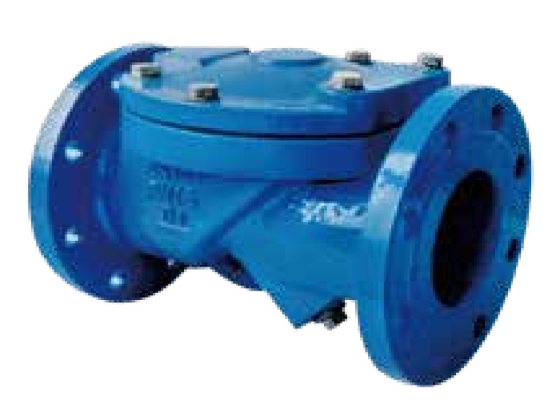 Grey Ductile Iron Flanged Swing Check Valve 1.0/1.6mpa Rubber Wedge